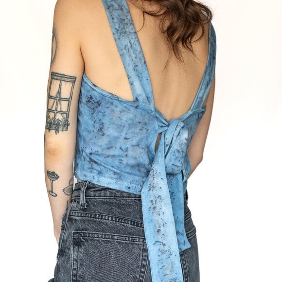 LUSH • Medium • Crop Top • Blue • Sustainable - Picture 6 of 11